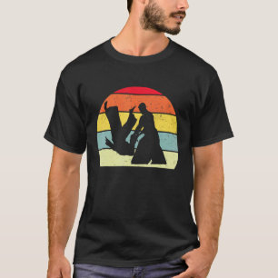 Camiseta AIKIDO Karate Judo Clásico Artes marciales retro C