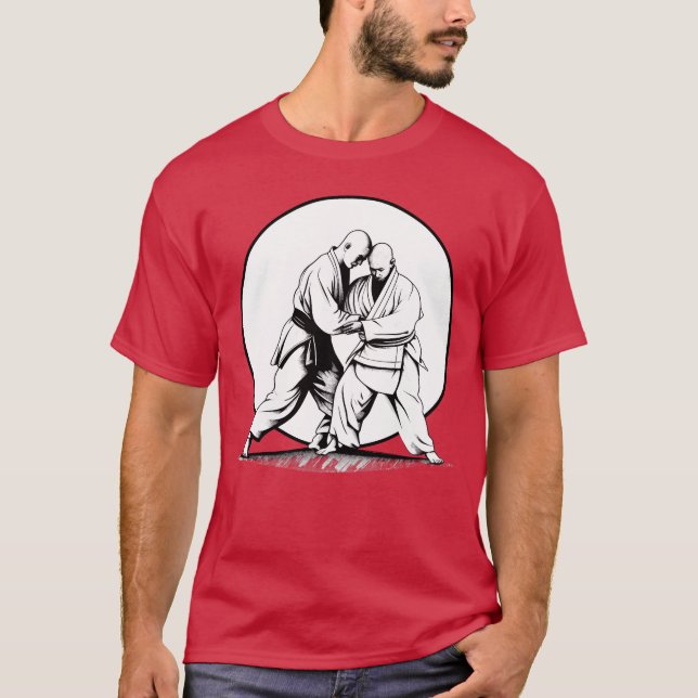 Camiseta Aikido Martial Arts Sports Fighters At Sunset fami (Anverso)