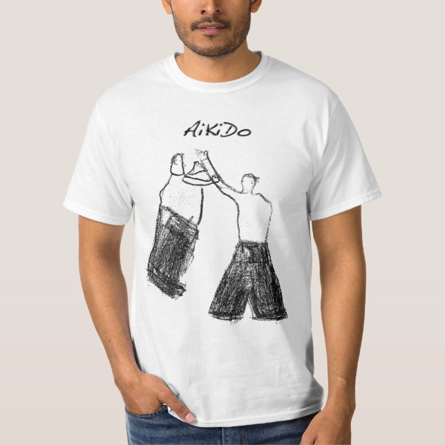 Camiseta Aikido - Shomen-uchi Ikkyo (Anverso)