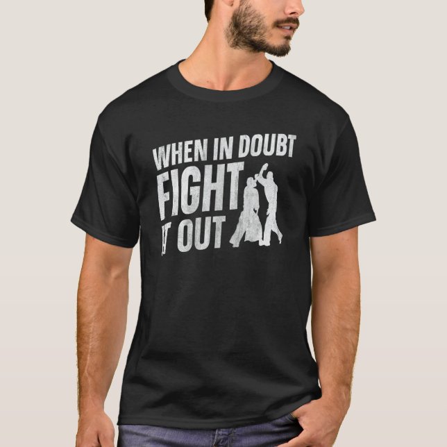 Camiseta Aikido When In Doubt Fight It Out (Anverso)