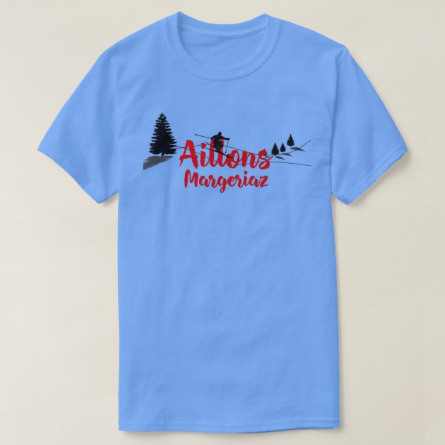 Camiseta Aillons Margeriaz Ski Long (Diseño del anverso)