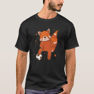 Camiseta Ailuridae jugando Fútbol Oso Gato Bambú