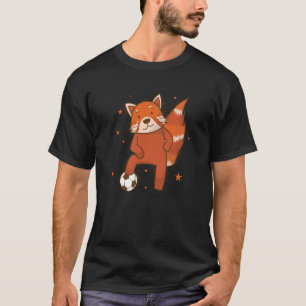 Camiseta Ailuridae jugando Fútbol Oso Gato Bambú