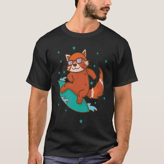 Camiseta Ailuridae surf Bear Cat lesser Panda (Anverso)