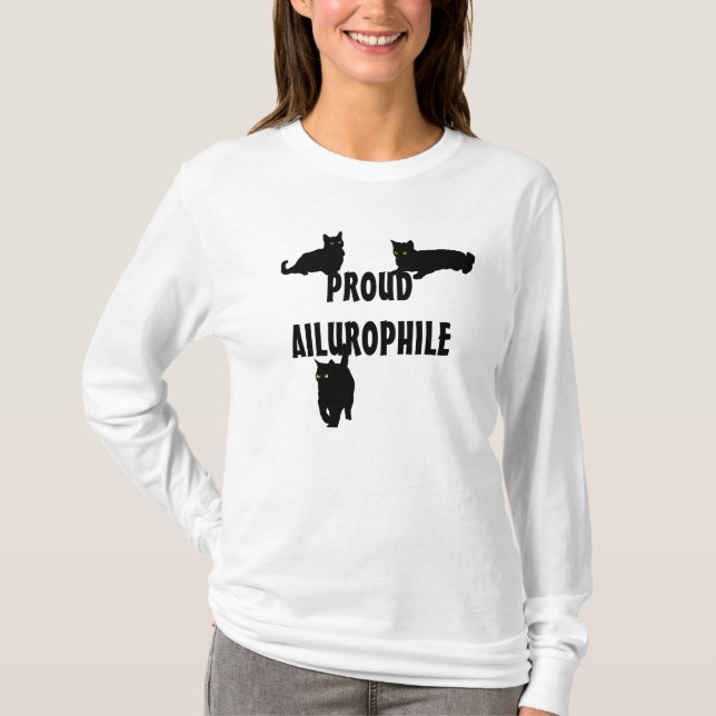 Camiseta Ailurophile orgulloso (amante del gato) (Anverso)