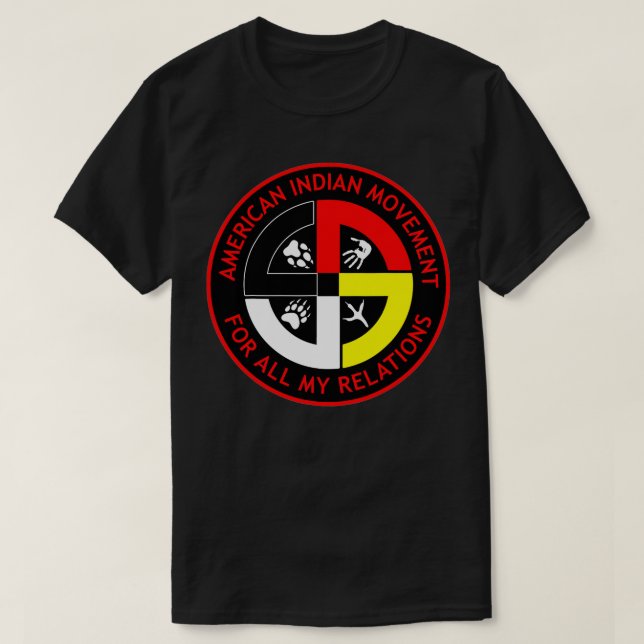 Camiseta AIM 9 nativo americano (Diseño del anverso)