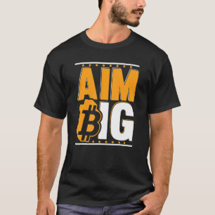 Camiseta Aim Big Blockchain Crypto Currency Bitcoin