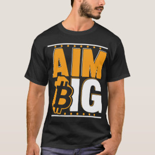 Camiseta Aim Big Crypto Cryptocurrency Blockchain Bitcoin