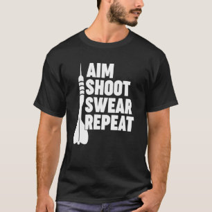 Camiseta AIM SHOOT R REPEAT dardos