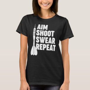 Camiseta AIM SHOOT R REPEAT dardos