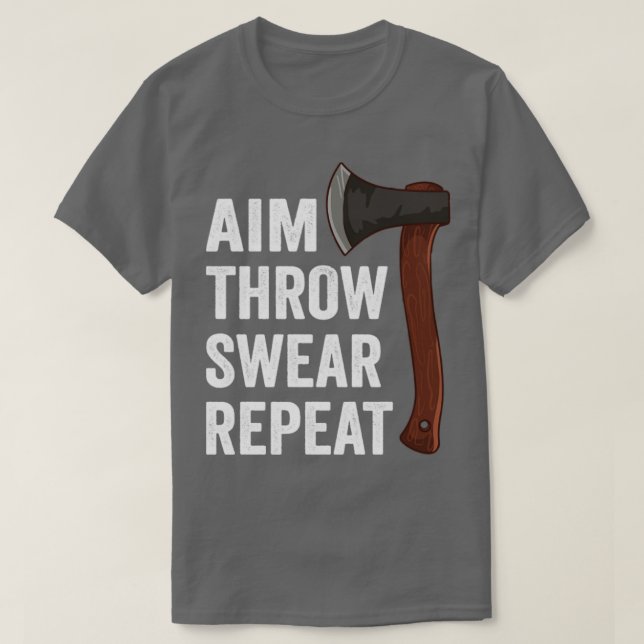 Camiseta Aim Tire Suelo Repetir Ax Lanzar Lumberjack4 (Diseño del anverso)