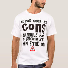 Camiseta aimer cons annule probalite humour citation drole