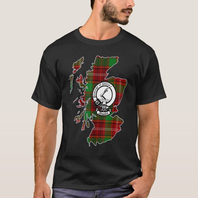 Camiseta Ainslie Scottish Surname Family Crest Y Tartán (Anverso)