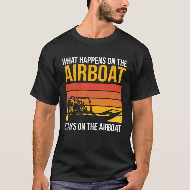 Camiseta Air cushion boat airboat (Anverso)