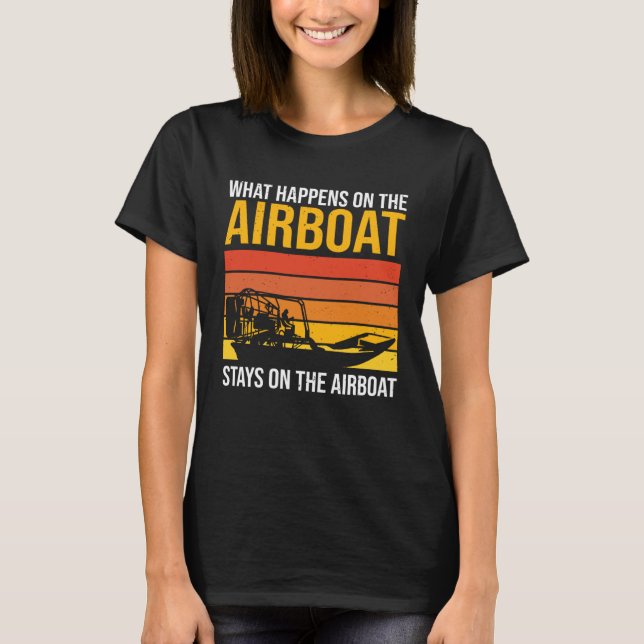 Camiseta Air cushion boat airboat (Anverso)