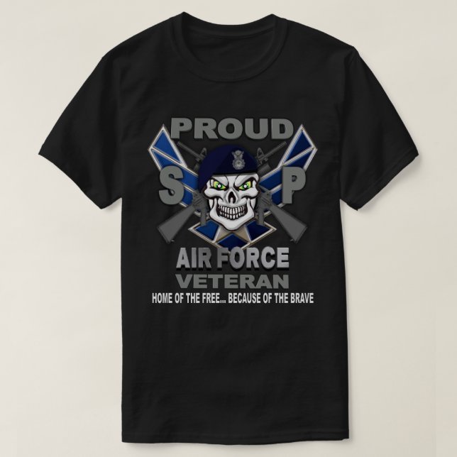 Camiseta Air Force Security Forces Veteran T-Shirt (Diseño del anverso)