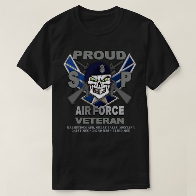 Camiseta Air Force Security Forces Veteran T-Shirt (Diseño del anverso)