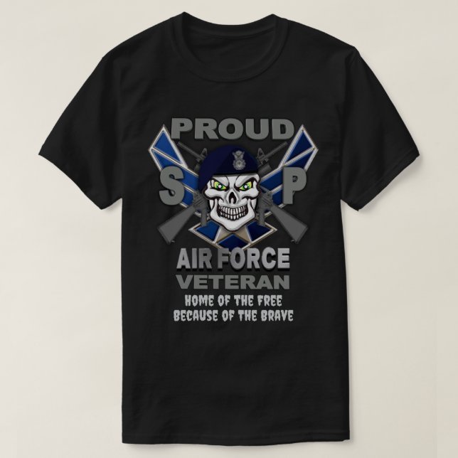 Camiseta Air Force Security Police Veteran T-Shirt (Diseño del anverso)