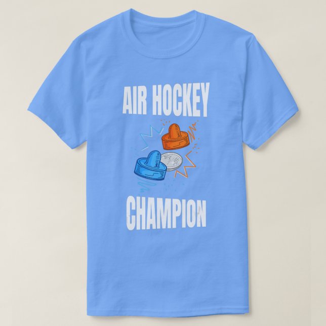 Camiseta Air Hockey Champion design for Air Hockey Player  (Diseño del anverso)