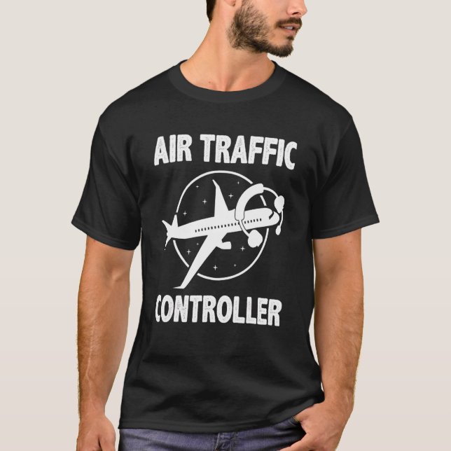 Camiseta Air M Experto en control de vuelo del controlador  (Anverso)