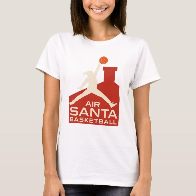 Camiseta AIR SANTA – Funny Xmas Basketball Classic T-Shirt (Anverso)