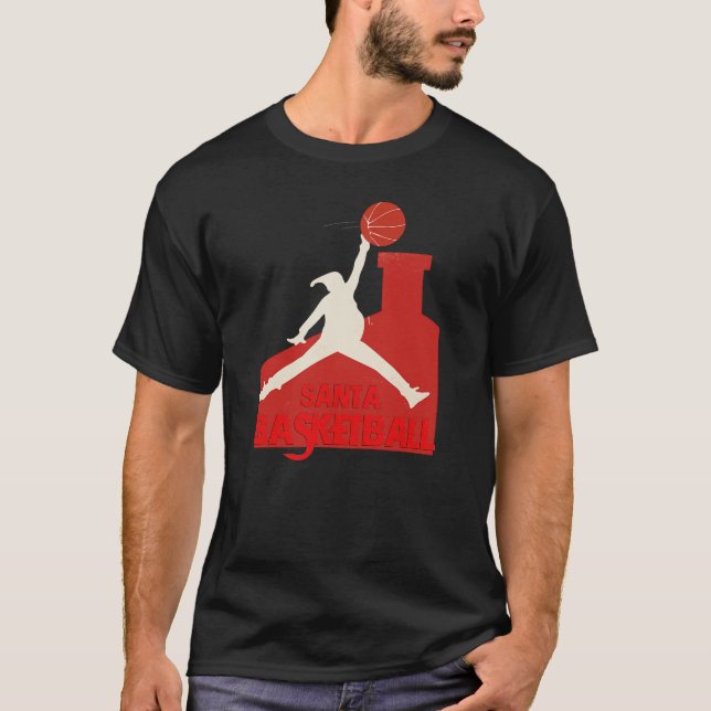 Camiseta  AIR SANTA – Funny Xmas Basketball Parody Classic  (Anverso)