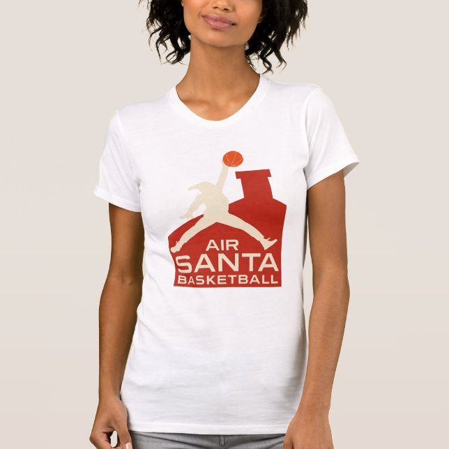 Camiseta  AIR SANTA – Funny Xmas Basketball Tshirt (Anverso)