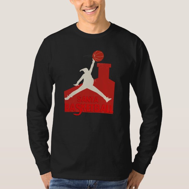 Camiseta  AIR SANTA – Funny Xmas Basketball Tshirt (Anverso)