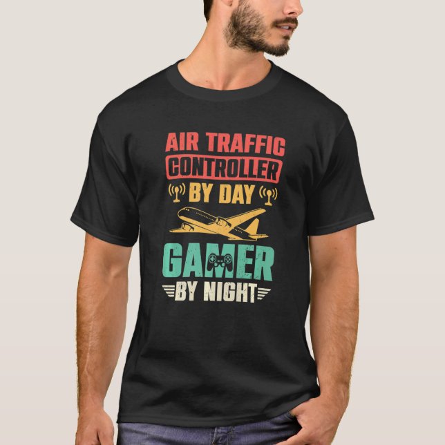 Camiseta Air Traffic Controller  Gaming  Air Marshal Gamer  (Anverso)