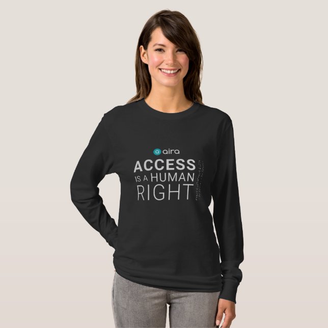 Camiseta Aira Access es un derecho humano (Anverso completo)