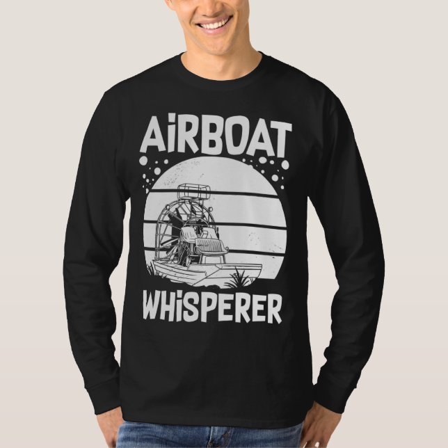 Camiseta Airboat Fanboat Rc Hydroplane Racing Swamp Boat Ri (Anverso)