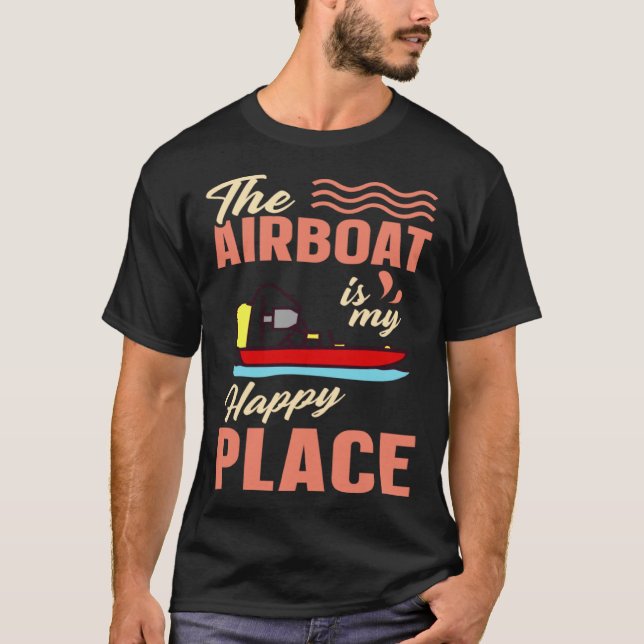 Camiseta Airboat Fanboat Rc Hydroplane Racing Swamp Boat Ri (Anverso)