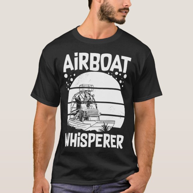 Camiseta Airboat Fanboat Rc Hydroplane Racing Swamp Boat Ri (Anverso)