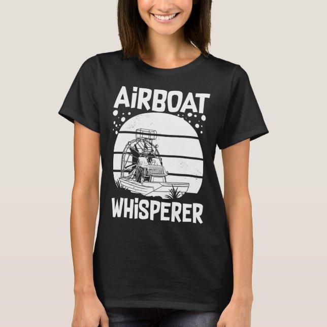 Camiseta Airboat Fanboat Rc Hydroplane Racing Swamp Boat Ri (Anverso)