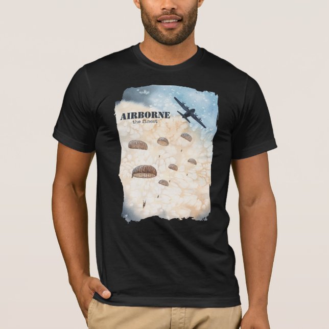 Camiseta Airborne El Mejor Personalizable De Salto De Parac (Anverso)