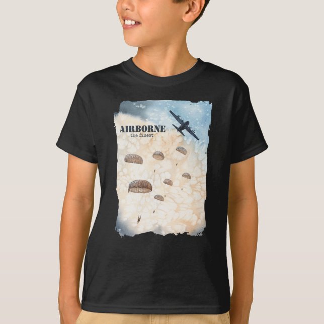 Camiseta Airborne El Mejor Personalizable De Salto De Parac (Anverso)