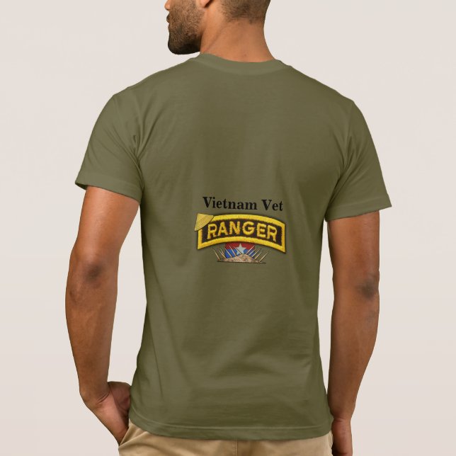 Camiseta Airborne Rangers Veterans Vets LRRP (Reverso)
