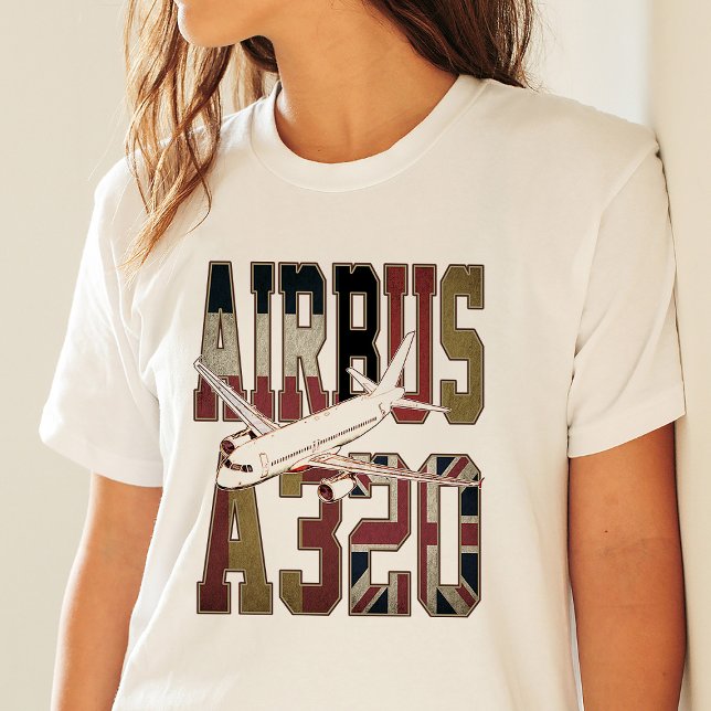 Camiseta Airbus a320 Jetliner. Banderas europeas antiguas (Subido por el creador)