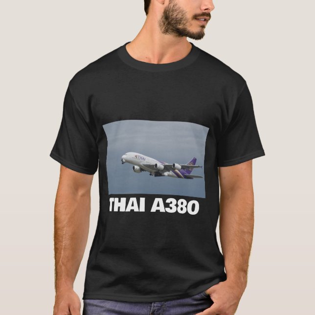 Camiseta Airbus A380 de Thai Airlines (Anverso)
