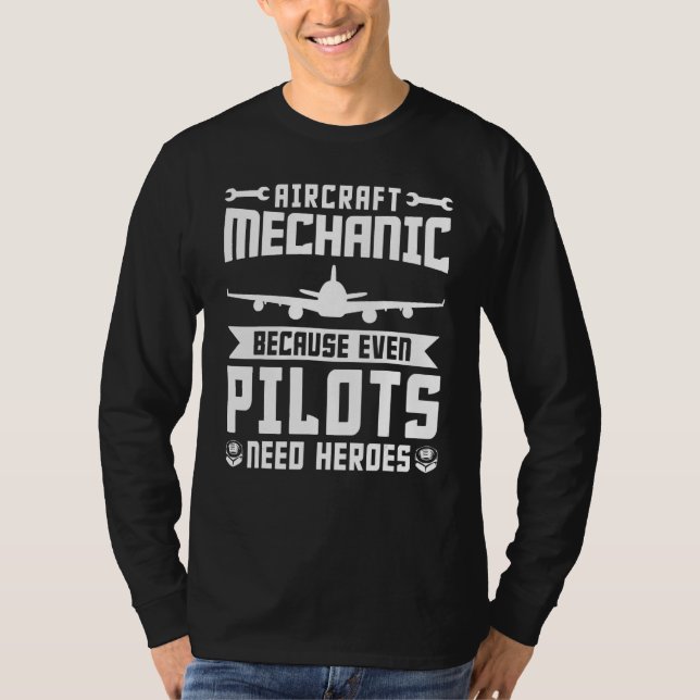 Camiseta Aircraft Mechanic Airplane Maintenance Engineer Av (Anverso)