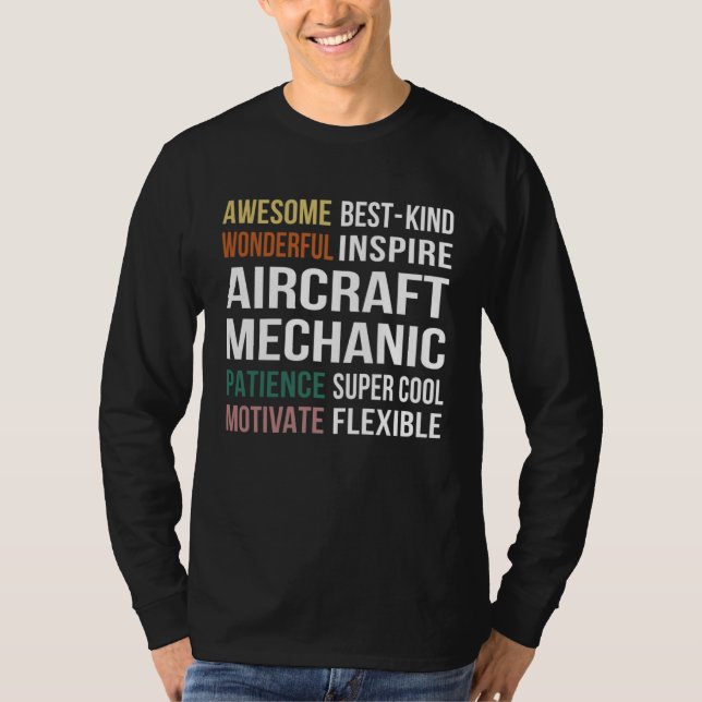 Camiseta Aircraft Mechanic  Appreciation (Anverso)