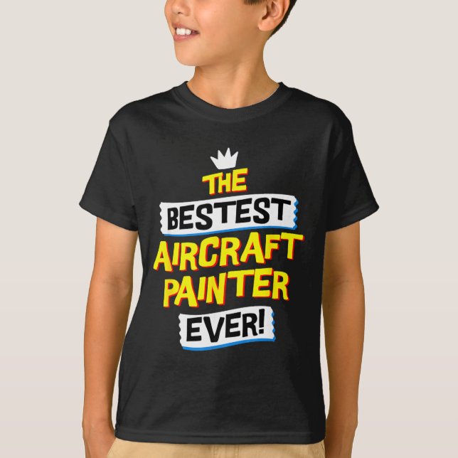 Camiseta Aircraft Painter, Funny Airplane Paint Job Occupat (Anverso)