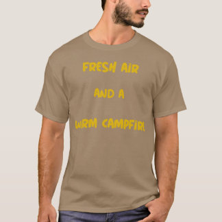 Camiseta Aire Fresco Y Una Calidez De Fogata Muchacho Acamp