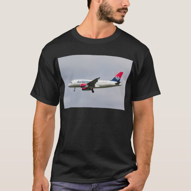Camiseta Aire Serbia Airbus A319 (Anverso)