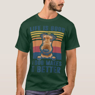 Camiseta Airedale Dog Gifts Funny Airedale Dog Dad Mom Men