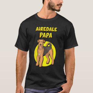 Camiseta Airedale Papa Airedale Dog Father