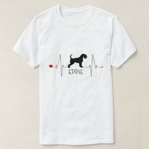 Camiseta Airedale personalizado ama a mi perro latir al cor