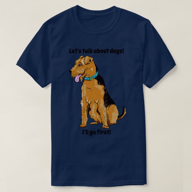 Camiseta Airedale Terrier (Diseño del anverso)