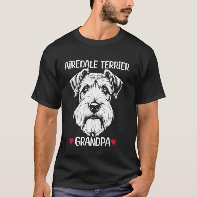 Camiseta Airedale Terrier Abuelo  2 (Anverso)