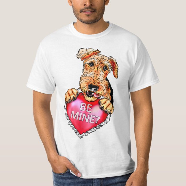 Camiseta Airedale Terrier Be Mine (Anverso)